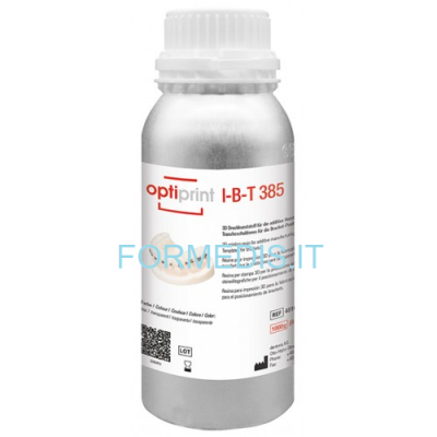 RESINA PER STAMPANTE 3D OPTIPRINT I-B-T 385 TRASPARENTE 1 KG.